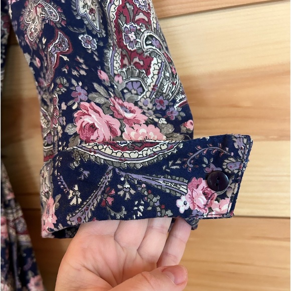 Vintage 80s Oops California 100% Cotton Floral Midi Dress - Picture 4 of 11